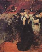 Jean-Louis Forain Ball at the Paris Opera oil on canvas